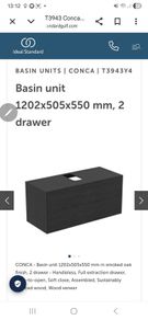 Vanity Unit 1200mm - 2 Drawers