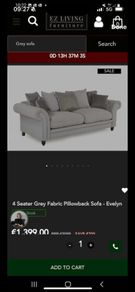 Ez living 4 seater sofa