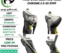 Ping G430 Max #7 Wood 21 Degree / Ping Tour Chrome 2.0 65 Stiff