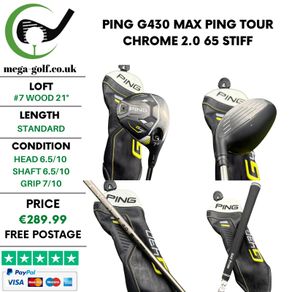 Ping G430 Max #7 Wood 21 Degree / Ping Tour Chrome 2.0 65 Stiff
