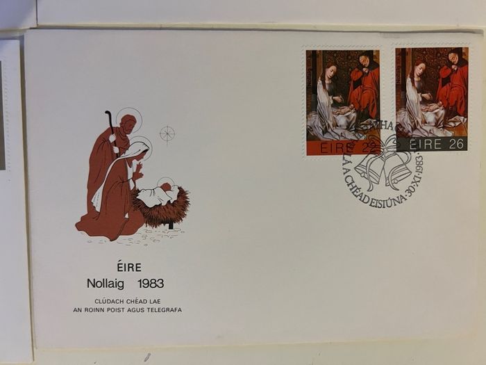 Irish 1980's FDC covers 9pcs envelopes