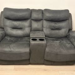 Grey Fabric Electric Recliner Sofa
