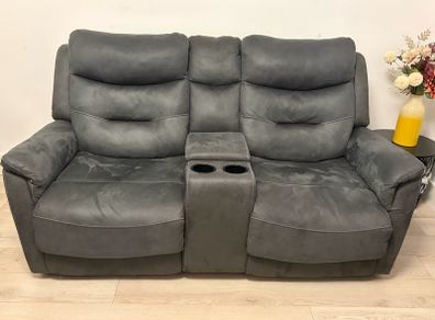 Grey Fabric Electric Recliner Sofa