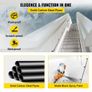 Pipe Stair Handrail, 9FT Staircase Handrail, 440LBS Load Capacity Carbon Steel Pipe Handrail, Industrial Pipe Handrail with Wall Mount Support, Round Corner Wall Handrailings for Indoor, Outdoor (FREE SHIPPING) Image 3