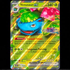 Venusaur EX 001/142 Stamped Promo Double Rare Holo S&V Stellar Crown Pokemon Card