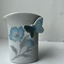 Miniature Vintage Butterfly Vase Image 2