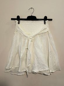 100% Natural Cotton Tie Detail Skirt Size S/M!