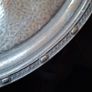 A Beautiful Old Hand Beaten Pewter Tray crafted in Sheffield, England 1900s to 1940s The stamp features an H mark, which is Hall Bros of Sheffield. Postage Available or collection Image 3