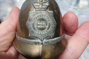 antique police helmet bell
