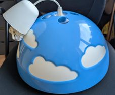 IKEA SKOJIG Light Blue & White Clouds