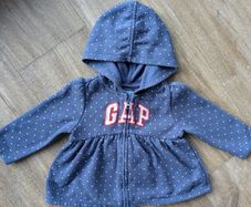 Baby Gap zip hoodie 6-12months