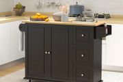 Kitchen Island with Drop Leaf