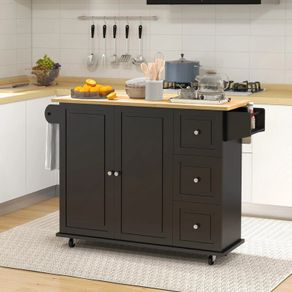 Kitchen Island with Drop Leaf
