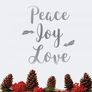 Peace, Joy, Love Decal, Peace, Joy, Love Sticker, Window Decal, Letter Decal, Quotes Wall Decal, Seasons Greetings, Christmas Removable Image 3