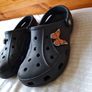Classic crocs with quees jibbitz and butterfly Black Size 4 eu 37 in excellent condition Image 3