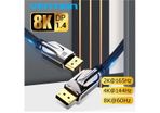 VENTION 2M Premium DisplayPort 1.4 UHD/3D 8K (7680x4320@60Hz) 32.4Gbps Luxury Model (Zinc Alloy/Nylon Braided/Gold Plated) Cable (Brand New/Warranty)