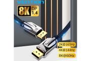VENTION 3M Premium DisplayPort 1.4 UHD/3D 8K (7680x4320@60Hz) 32.4Gbps Luxury Model (Zinc Alloy/Nylon Braided/Gold Plated) Cable (Brand New/Warranty)