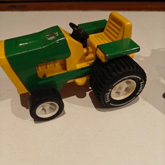 Vintage 1970s Tonka Farm Tractor Pressed Steel & Plastic