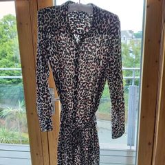 Vero Moda Leopard Shirt Dress Sz Large