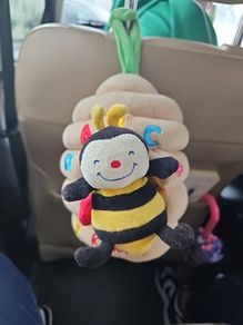 Honey Plush Pull String Musical Baby Hanging Animal Toy