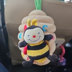 Honey Plush Pull String Musical Baby Hanging Animal Toy