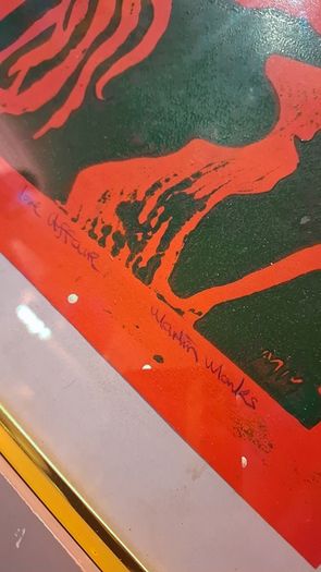 Rare vintage original Martin Monks artwork