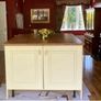 Kitchen + Island + Solid Oak Countertops + Integrated Dishwasher + black sink & gold mixer tap Image 9