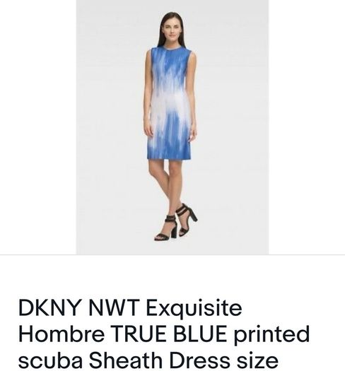 BNWT - DKNY Draped Scuba Dress UK 8