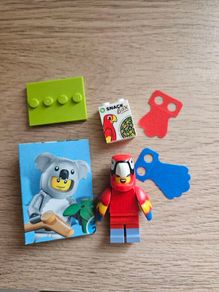 lego parrot costume fan, collectible series 28