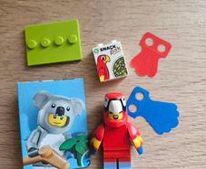 lego parrot costume fan, collectible series 28