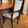 Vintage Solid Wood Upholstered Dining Chairs Set of 6 Image 5