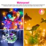 LED 10M 100 LED Copper Wire Lights, USB Powered, Dimmable with IP65 Waterproof Fairy Lights, Warm White Decorative String Lights for Party, Wedding, Garden and More Image 3