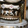 Vintage Germany Dome Clock Merry Go Round Image 7