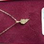 9K Yellow Gold 375 I Love You Piece of My Heart Puzzle Pendant Necklaces L9" - 0,68g Image 2