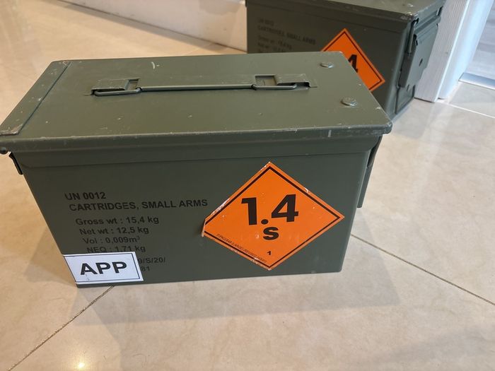 NATO Ammunition Box. Metal very good condition. Second box