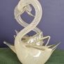 tall signed Franco Moretti venetian swans Image 2