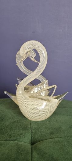 tall signed Franco Moretti venetian swans