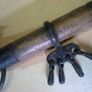 Unusual old wood and metal horse bit Image 2