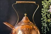 Vintage Copper Kettle with Brass Handle