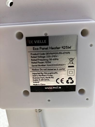 Panel Heater - 425W
