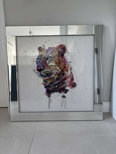 Framed leopard picture from shanleys