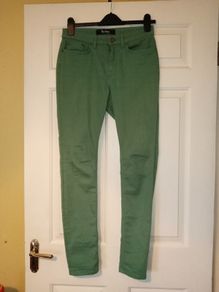 BODEN green cotton Skinny Urban trousers