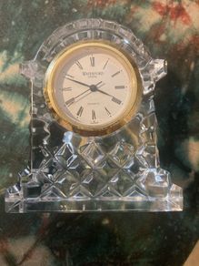 waterford crystal clock free postage