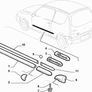 RH Outer Door Moulding (Fiat Seicento) Image 2