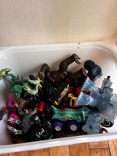 Monster trucks and some Schleich/papo figures