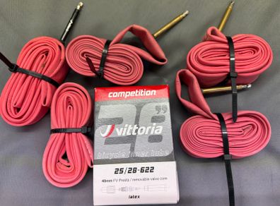 Vittoria 25-28mm latex inner tubes x6