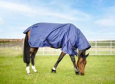 Horse Rug - Turfmasters Check Medium Weight, Waterproof, Full Neck 5'3"