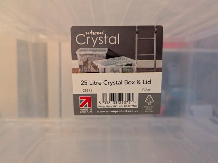 Complete Set of 7 Heavy-Duty Clear Plastic Storage Boxes (9L to 80L)