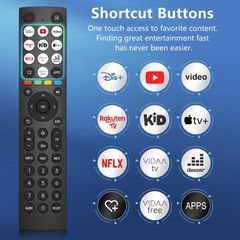 Remote Control For Hisense Vidaa 4k Uhd Fhd Qled Led Lcd Hdtv Smart Tv