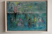 Original Art Irish Art Original Seascape Poolbeg Chimneys Dublin aesthetic
